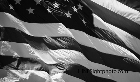 Black and White Old Glory